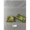 Image 1 : Vintage Stone Cigarette Box and Ashtray Set