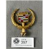 Image 2 : Vintage Goldtone Cadillac Wreath Hood Ornament