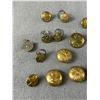 Image 2 : Vintage RCAF Reserves Pin, Original Brass Buttons and Laurel Leaf Lyre Badge Insignia