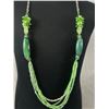 Image 2 : Vintage Necklace w/ Crystal and Jade Beads