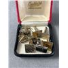 Image 2 : Antique Velvet Jewlery Box w/ Mens Jewlery Acessories