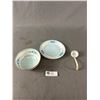 Image 2 : Vintage Hand Painted Nippon Sauce Dish w/Underplate and Spoon