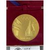 Image 2 : 1964 Tokyo Olympics 2.5" Gold Tone Metal Medallion In Presentation Case