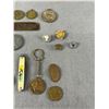 Image 2 : Lot Of Misc Vintage Coins, Pins, Tokens & More