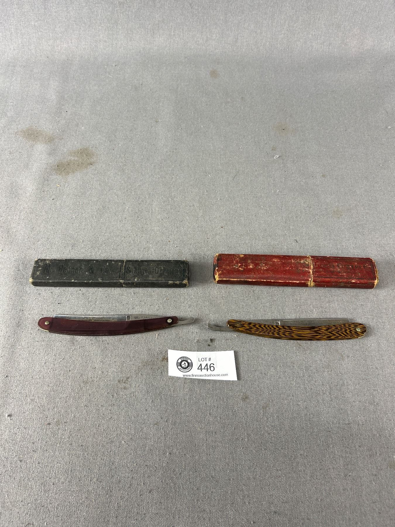 2 Vintage Solingen, Germany Straight Razors (King Cutter, H.Boker & Co ...