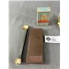 Image 3 : Vintage Shaving Lot - Glacier Alum Block, Electric Clipper Grease, Frantz Swaty Austria Razor Hone &