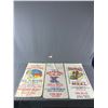 Image 1 : 3 Vintage 26.5" x 13" Milling Bags - Red Head White Corn Meal, National Emblem Flour & Master Baker 