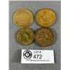 Image 2 : Assorted Vintage Coin Tokens- Dawson Creek/Peace River Power Project, US Liberty BiCentennial, Pearl