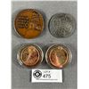 Image 2 : Vintage Tokens - Isreal "Peace Be Within Thy Walls", German Reproduction "Sola Bona Que Honesta Brav