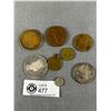 Image 2 : Vintage Coin Tokens - N.Cascades Hwy, Exxon, Worcester Salt "Don't Worry Club" & More