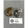 Image 1 : Cavansite Speciment (Retails $200.00) & Amonite Fossil Specimen (Retails $180.00)