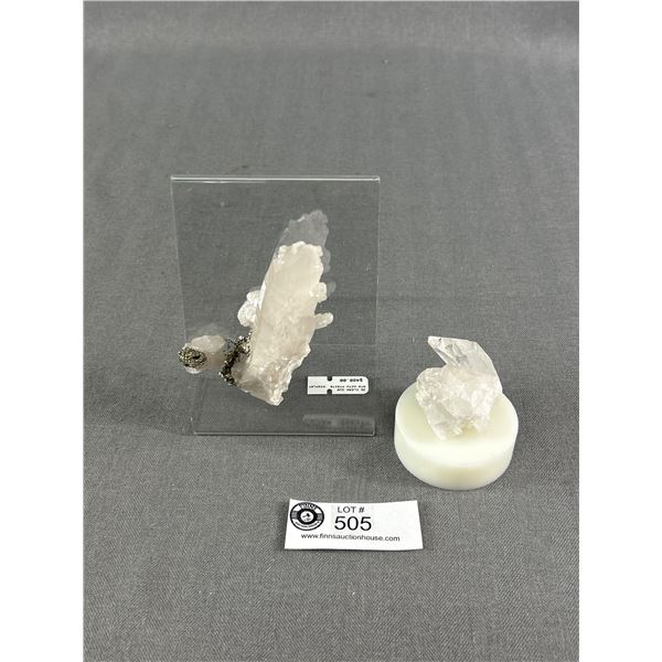 Clear Quartz Rough (Retails $280.00) & 3D Clear Quartz w/ Pyrite (Retails $480.00)