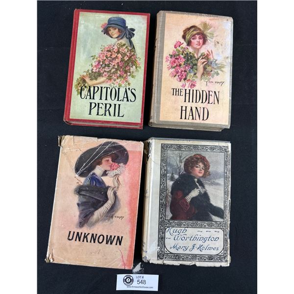 4 Vintage Books - 3 By Mrs. E.D.E.N. Southworth & 1 By Mary J.Holmes