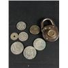 Image 2 : 3 Vintage US Dollar Coins, Master Special Lock, Collector Pins & More