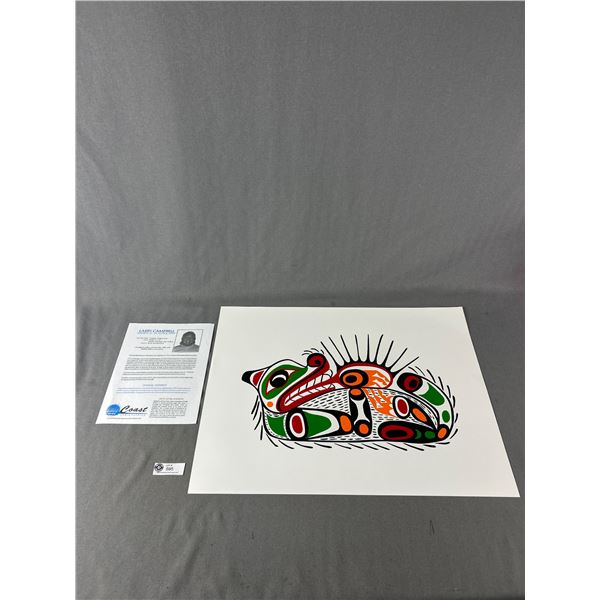 Heiltsuk (Bella Bella) Band Larry Campbell 24" x 17" Serigraph Print