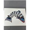 Image 2 : 1995 Heiltsuk (Bella Bella) Band Larry Campbell Ltd. Ed 63/175 "Chinook" Signed , 24" x 17" Serigrap
