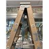 Image 2 : Vintage 7' Wood Ladder w/Wood Steps.NO SHIPPING.