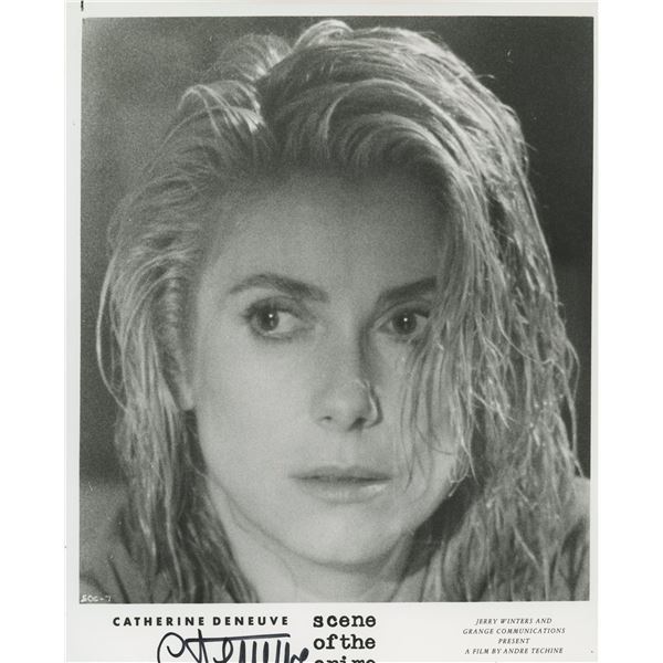 Scene of the Crime Catherine Deneuve signed movie photo