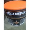 Image 3 : 2 Harley Davidson Barrel Chairs with Grills & Ottoman