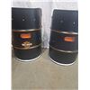 Image 8 : 2 Harley Davidson Barrel Chairs with Grills & Ottoman