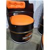 Image 2 : 2 Harley Davidson Barrel Chairs & Ottoman