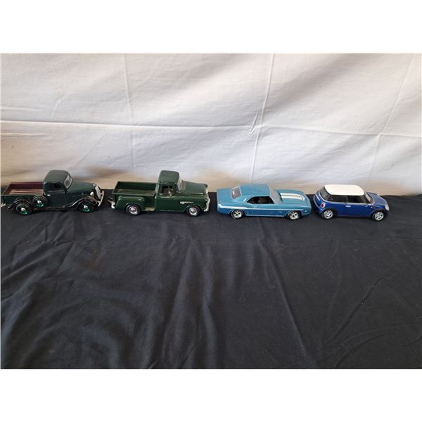4 Die Cast Cars