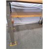 Image 2 : Wooden Top Table with Metal Frame & Shelf