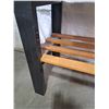 Image 2 : Wooden Top Table with Metal Frame & Shelf