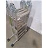 Image 3 : Articulated Aluminum Ladder. 12 Step