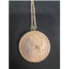 Image 2 : 1921 Morgan Silver Dollar Pocket Watch & 1921 Morgan Coin Necklace/Brooch
