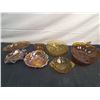 Image 1 : Assortment of Amber & Coloured Glass Serving Bowls