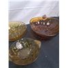 Image 4 : Assortment of Amber & Coloured Glass Serving Bowls