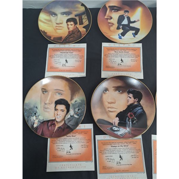 11 Elvis Collector Plates