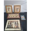 Image 1 : 5 Papyrus Like Framed Pictures
