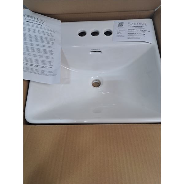 Lexington Foremost Semi Recessed Rectangular Vessel Sink