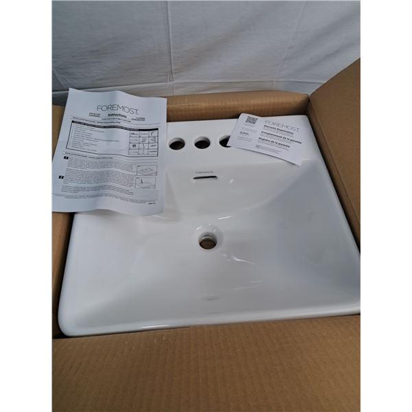 Lexington Foremost Semi-Recessed Rectangular Sink