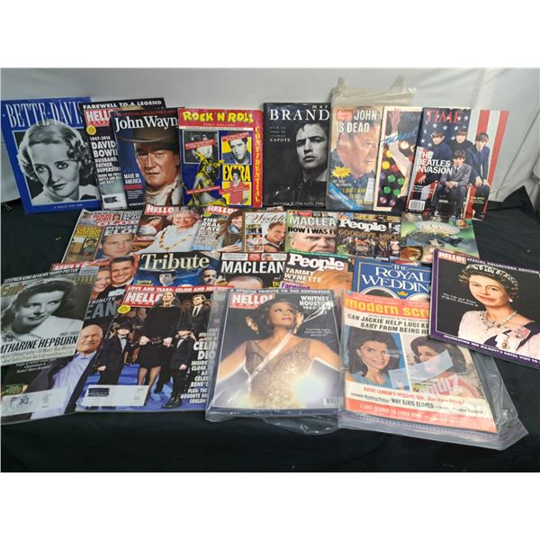 Variety of Celebrity Books & Magazines