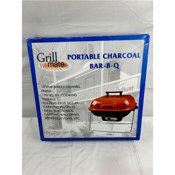 New "Grill Mate" Portable Charcoal BBQ