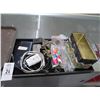 Image 1 : Fashion Jewelry, Tin w/Cell Phone and Charging Adapters