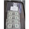 Image 1 : 4 Uncirculated 1988 $1 Bill w/Consecutive Serial Numbers