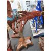 Image 1 : Carved 4' Horse Head Statuary w/Driftwood Base