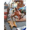 Image 3 : Carved 4' Horse Head Statuary w/Driftwood Base