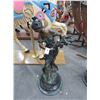 Image 1 : Bronze 3' Statuary Lady of The Wave - (Chipped Marble Base)