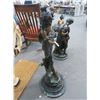 Image 3 : Bronze 3' Statuary Lady of The Wave - (Chipped Marble Base)