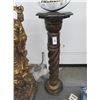 Image 1 : Marble Top Spun Column 4' Pedestal