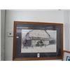 Image 1 : Framed Art Horses At Barn In Winter - Signed Richman - 30 X 40