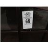 Image 2 : Carved Mahogany Glass Door Mantle Cabinet