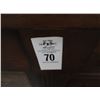 Image 2 : Mahogany Console w/Drawer Storage and Glass Door Base
