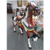 Image 1 : Brown w/Blue Tassels Carousel Horse