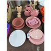 Image 1 : Pink Shaded Fiestaware, White Dish